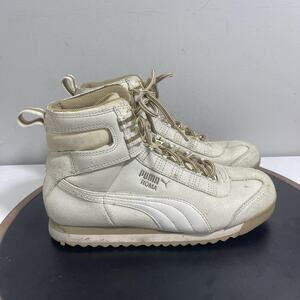 Puma Roma Shoes Womens Size 7 High Top Suede Retro 345862-04 Sneakers
